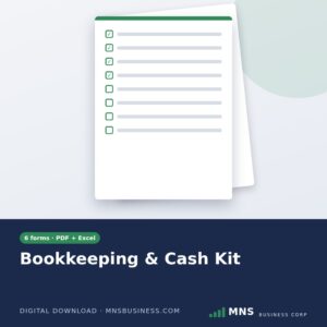 Bookkeeping & Cash Kit